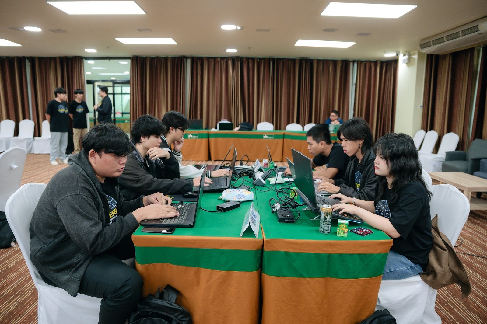 Team competing at IT RERU Cyber Hackathon